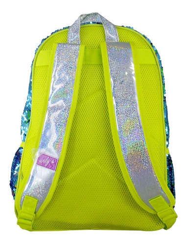 Imagen 3 de 5 de Mochila Lentejuela Reversible Primaria Wilys Wt274
