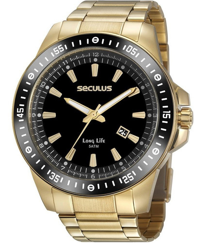 Relógio Masculino Seculus Long Life 20849gpsvda3