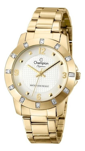 Relogio Champion Elegance Feminino Dourado Cn27312h