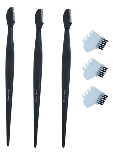 Navalhete Para Sobrancelha 2 Em 1 C/3 - Klass Vough