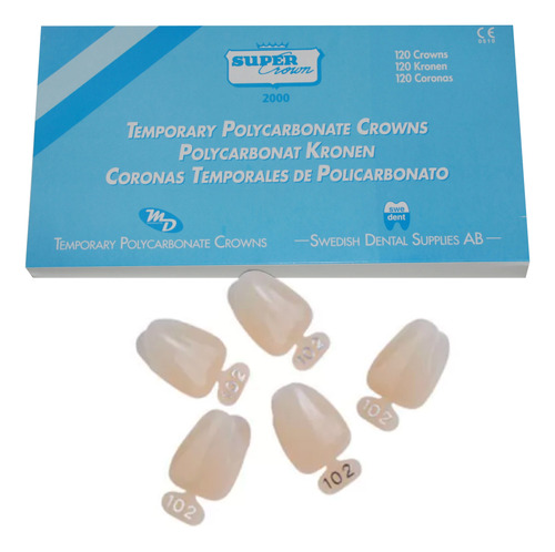 Coronas Policarbonato Swedish X 120 Unidades Surtidas Odonto