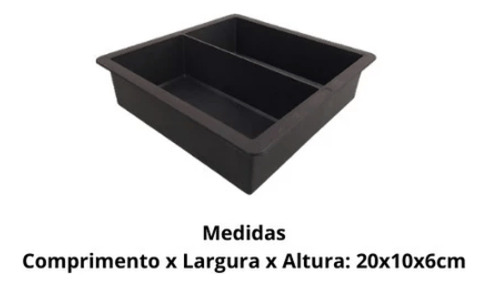 10 Forma P Bloquete 20x10x6 Retangular Dupla Molde Tijolinho