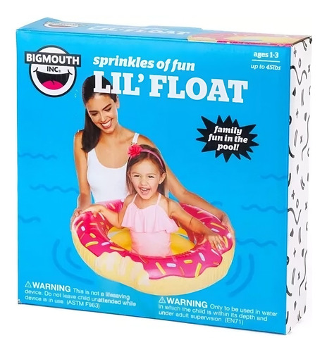 Inflable Salvavidas Infantil En Forma De Dona Bigmouth