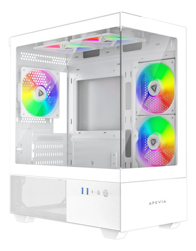 Apevia Phantom-wh Phantom Micro-atx Case De Pc De Juego De D