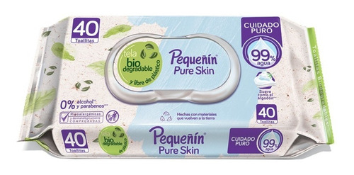 Toallitas Humedas Pequeñin Pure Skinpaquete X 40 Und