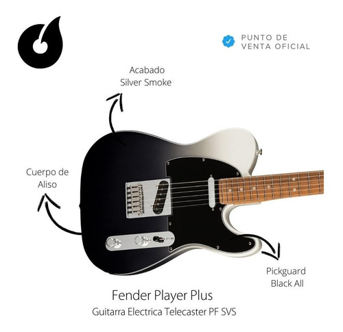 Imagen 3 de 10 de Guitarra Eléctrica Fender Telecaster Player Plus Pf Svs
