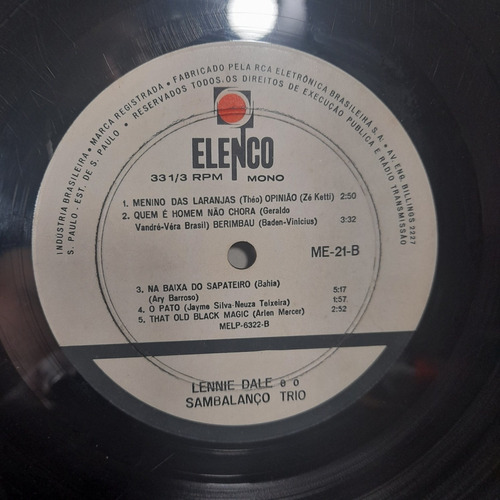Imagem 4 de 10 de Vinil Lp Lennie Dale E O Sambalaço Trio Mono Ler Anúncio