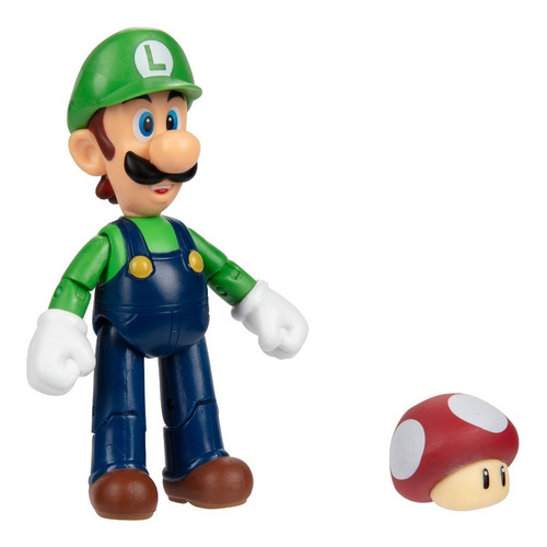 Super Mario Bros Figura Modelo Luigi 10 Cm Altura