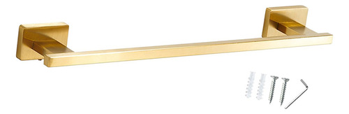 Elegante Organizador De Baño Para Toallero Dorado