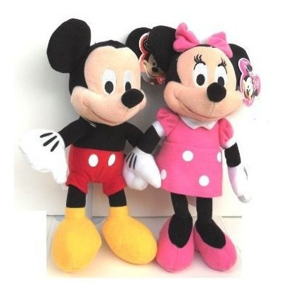 Disney Mickey Y Minnie Mouse 10 Peluche Bolsa De Frijoles Mu