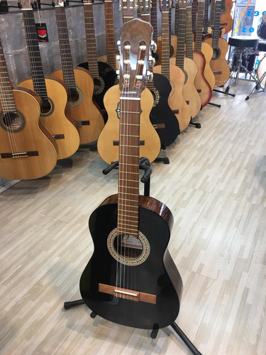 Imagen 1 de 5 de Fonseca 10 Guitarra Criolla Mini Negra Brillo