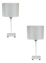 Comprar Juego 2 Veladores Moderno Mesa Dormitorio Cuadrado Bco Crudo