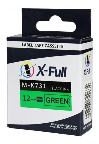 Fita Compativel P/ Uso Rotulador M-731 Mk731 M-k731 Pt-80