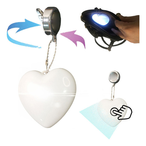 Lámpara De Bolso Con Luz Led En Forma De Corazón (2 #mold) A