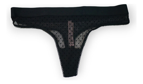 Calzón Tanga Victoria's Secret Strech Cotton Logo Thong