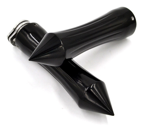 Imagen 8 de 10 de Puños Grips Vortex Para Motocicleta Negro O Cromado Harley, Honda, Yamaha 1 Pulgada