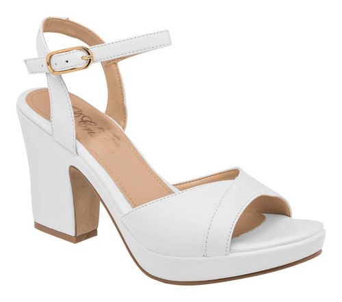 Sandalias Mujer D'cristian 703 Blanco 9cm 094-359