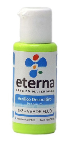 Eterna Acrilico Decorativo 50ml Verde Fluo