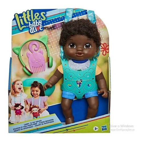 Imagem 1 de 5 de Baby Alive Equipe De Aventuras Negra - Hasbro E6646