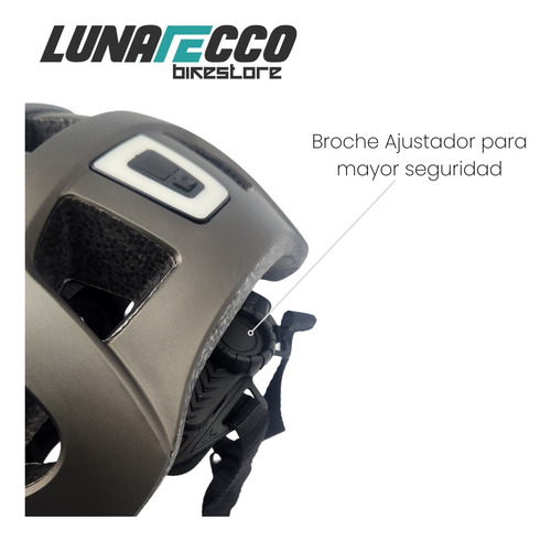 Casco Mtb Ruta, Ligero, Luz Led Recargable. Ciclismo
