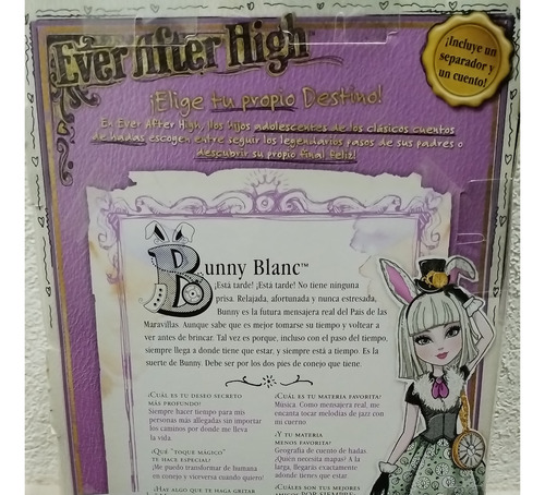 Ever After High Bunny Blanc Cdh57 (Usado)