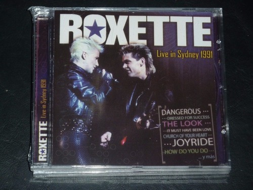 Roxette Live In Sydney 1991 Cd Nuevo