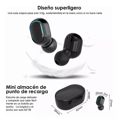 Audífonos Inalámbricos E7s Con Bluetooth Y Manos Libres