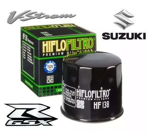 Filtro De Aceite Suzuki Gsxr V-strom Hiflo El Rutero Motos