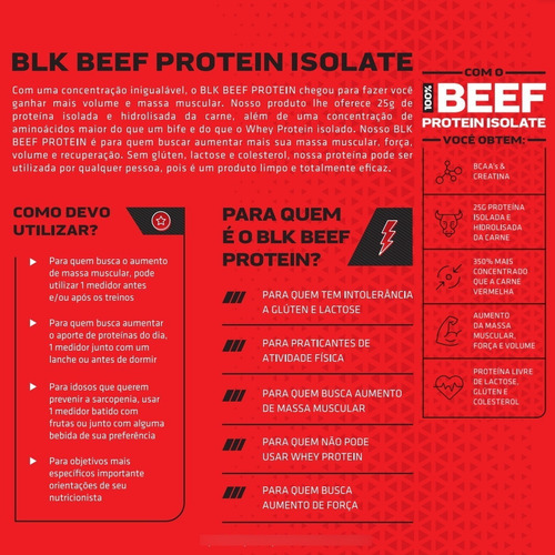 100% Beef Proteina Isolada 1,7kg - Blk Performance