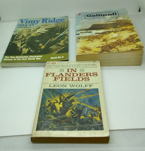 Set Tres Libros En Inglés (guerra).  