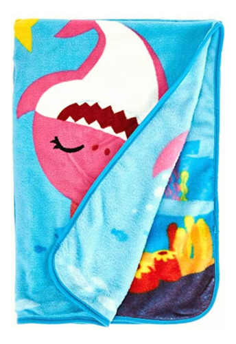Baby Shark Musical Plush Blanket, Multicolor