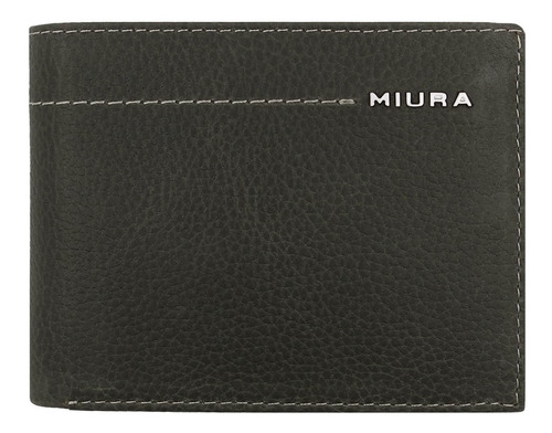 Billetera Miura Hombre Mod. Laurent 100% Cuero Diseño Sport