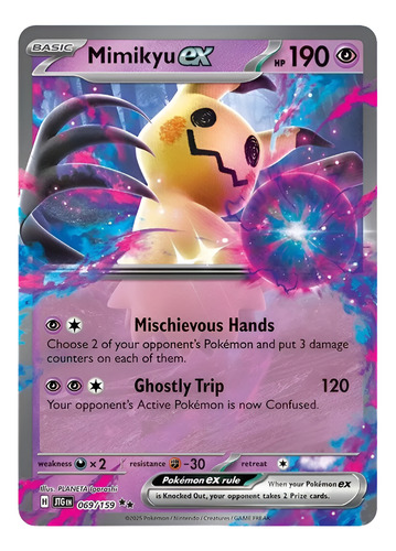 Mimikyu Ex 069/159 Journey Together Pokemon Tcg (Usado)
