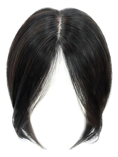 Topper A Coroa, 100% Cabelo Humano, Com Clipe Par Tom Preto