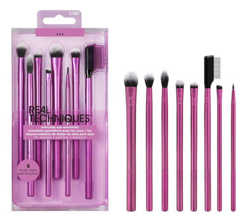 Kit 8 Pinceis Para Os Olhos Real Techniques 8 Unid