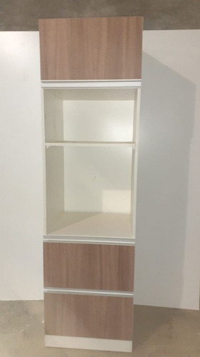 Imagen 1 de 8 de Mueble Torre Para Microondas Y Horno De Empotrar