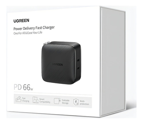Cargador Rapido (708669 Usb C Pd De 2 Puertos 65 W Ugreen