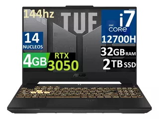 Asus Tuf A15 F15 144hz Ci7-12700h 32gb, 2tb Ssd Rtx3050 4gb