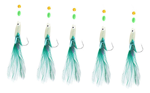 5x Plataformas De Pesca, Cebos Señuelos Aparejos De Verde
