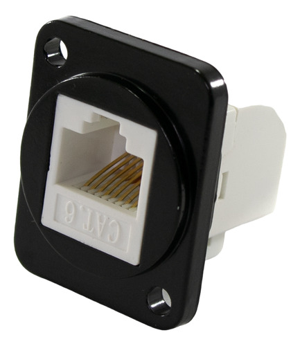 12 Conectores Rj45 Hembra Hembra Cat6 Para Chasis Rack