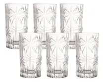 Comprar Jogo De 6 Copos Altos Palm Tree Em Vidro 360ml - Wolff