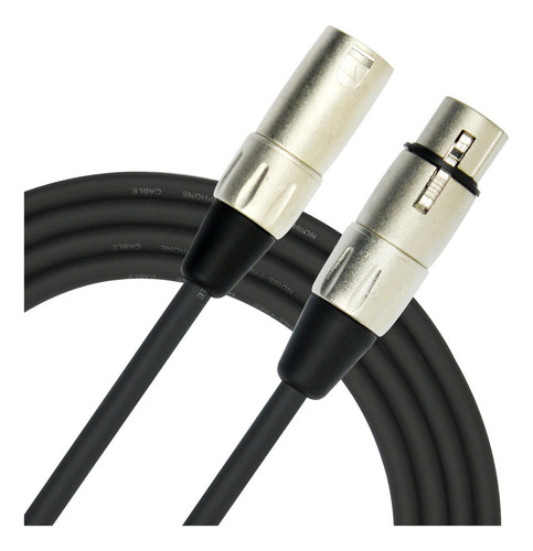 Cable Para Microfono Xlr - Xlr Kirlin Mpc-480 Negro 6 Mts