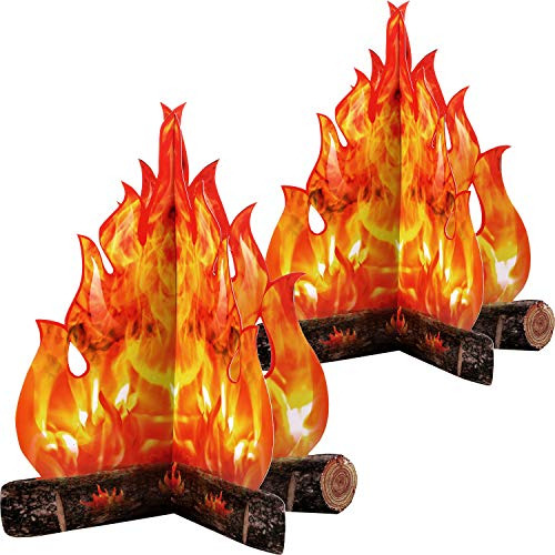 Boao 3d Decoración De Cartón Campfire Centerpiece Khrv4