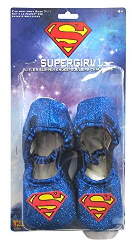 Zapatos De Supergirl Brillo Zapatilla.