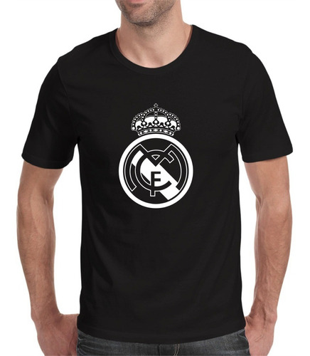 Playera Real Madrid Logo Champions Tallas Xxl Y 3xl