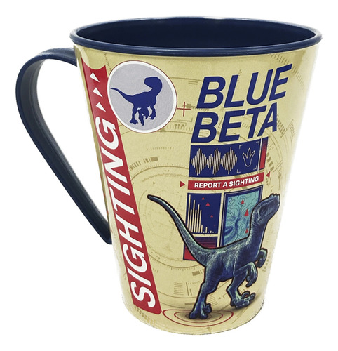 Taza Vaso Plástica 360ml Jurassic World Original Oficial