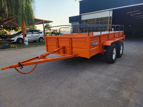 Acoplado 4 Mts Carro Trailer Carga Balancin Playo Barandas