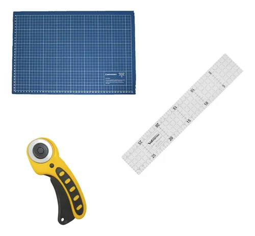 comprar Base De Corte A2 60x45cm Modelo Novo + Cortador + Régua 60cm