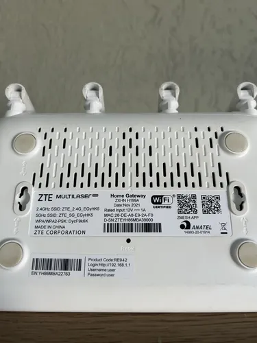Kit 10 Roteador Zte Home Zxhn H199a Dual Band 2.4ghz 5ghz