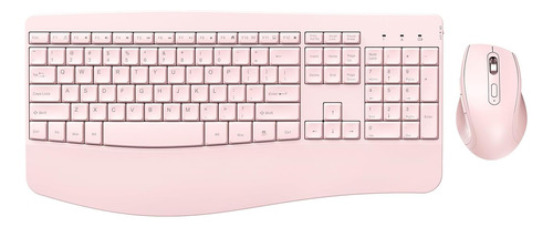 Teclado Y Mouse Inalámbricos, Teclado Ergonómico Y Mouse Com